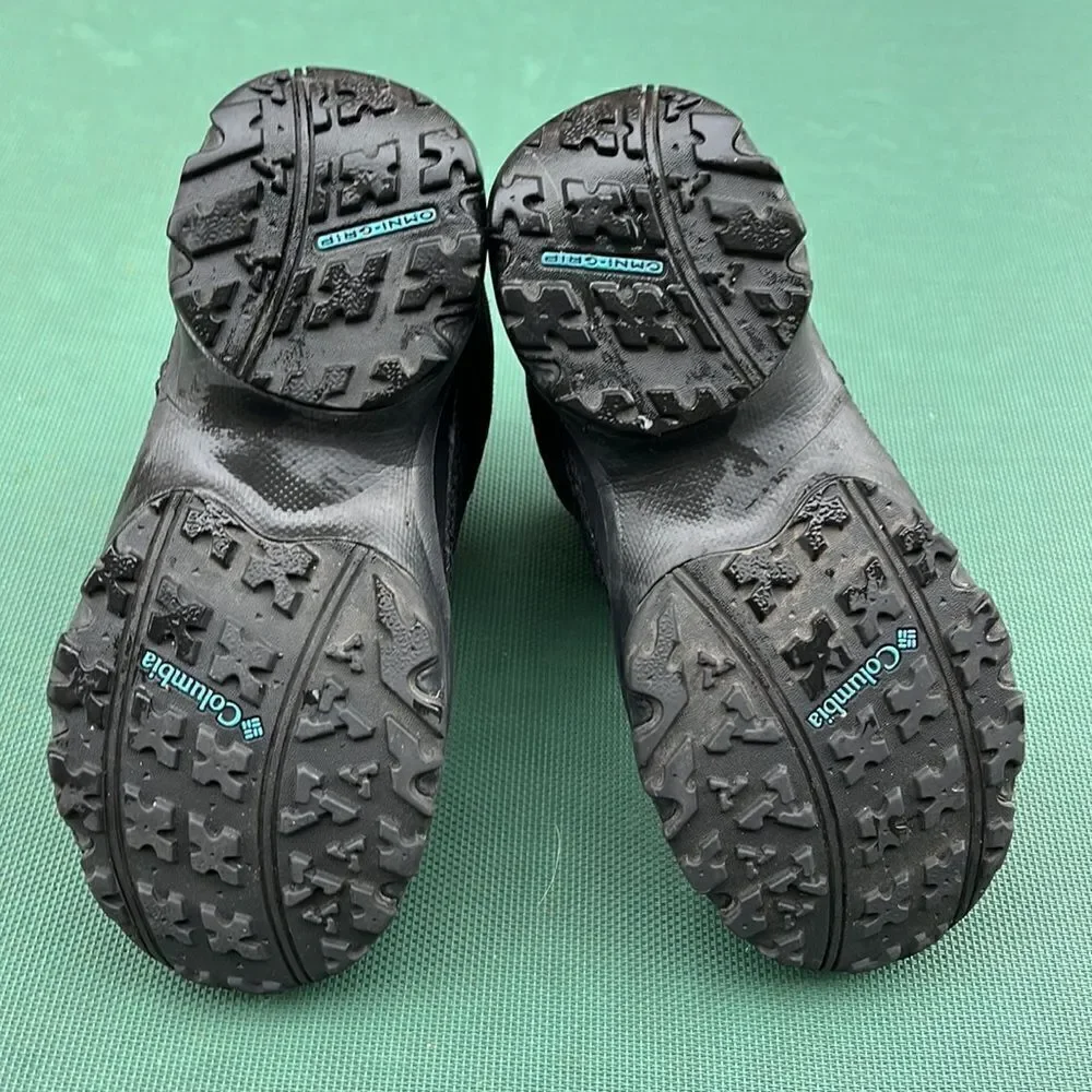 Columbia Techlite Waterproof Winter Boots‎ Youth Black Grey Blue BY1328-010  5